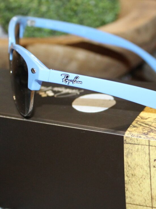 NWT Ray Ban Cathy Clubmaster Periwinkle Blue cat eye Women\'s FABULOUS!!